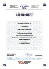 СЕРТИФИКАТЫ, СВИДЕТЕЛЬСТВА О ПОВЫШЕНИИ КВАЛИФИКАЦИИ