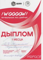 ОБЛАСТНОЙ ЭТАП МОЛОДЁЖНОГО ПЕРВЕНСТВА РЕСПУБЛИКИ БЕЛАРУСЬ ПО ФУТБОЛУ