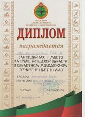 КУБОК ВИТЕБСКОЙ ОБЛАСТИ И ОБЛАСТНОЙ МОЛОДЁЖНЫЙ ТУРНИР ПО ВЬЕТ ВО ДАО
