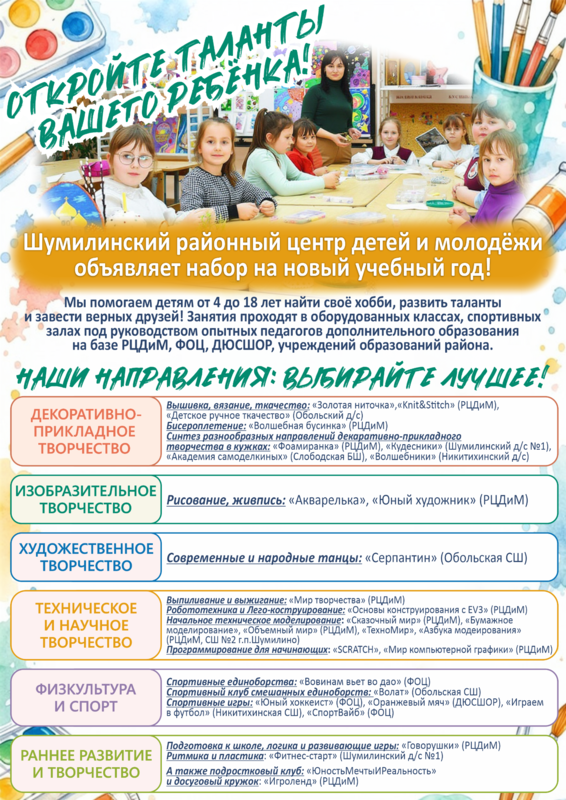 ОТКРОЙТЕ ТАЛАНТЫ ВАШЕГО РЕБЁНКА! ОТКРОЙТЕ ТАЛАНТЫ ВАШЕГО РЕБЁНКА!